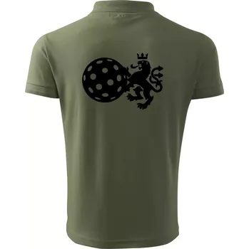 Pánská košile Český lev florbal - Polokošile pánská Pique Polo 203 - 3XL ( Khaki )