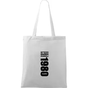 Nákupní taška Limited edition 1980 pruh - Taška bavlněná - 42 x 38 cm ( Bílá )