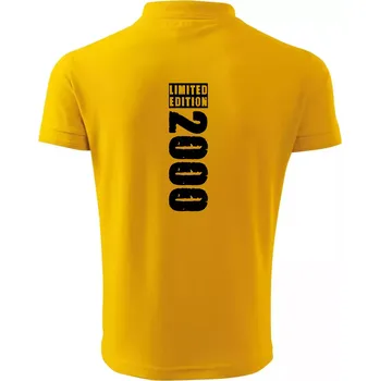 Pánská košile Limited edition 2000 pruh - Polokošile pánská Pique Polo 203 - 5XL ( Žlutá )