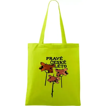 Pravé české léto - Taška bavlněná - 42 x 38 cm ( Limetková )