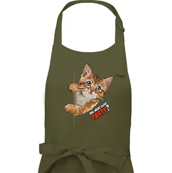 Kuchyňská zástěra Řekl někdo slovo party - Pánská zástěra na vaření - Univerzální velikost ( Khaki )