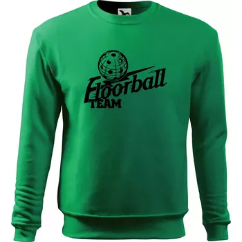 Chlapecké tričko Florbal team - Mikina Essential dětská - 146 cm/10 let ( Středně zelená )