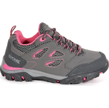 Pánská treková obuv Dětské trekové boty Regatta RKF572 Holcombe Low šedá/růžová Velikost: 36
