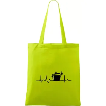EKG kuchař hrnec - Taška bavlněná - 42 x 38 cm ( Limetková )