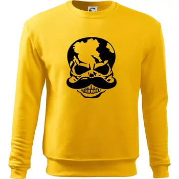 Pánská mikina Mustache lebka - Mikina Essential pánská - S ( Žlutá )