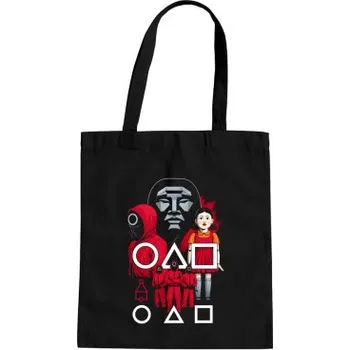 Žertovný předmět Game Over - taška s potiskem pro fanoušky seriálu Squid Game- Tričkový.cz