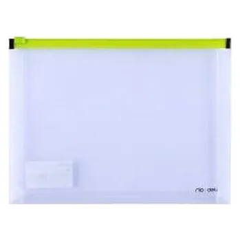 Set školních potřeb Teczka na suwak A5 PP zielona DELI