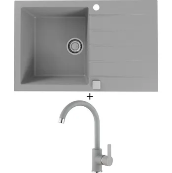 Granitový dřez Granitový dřez SET Alveus CADIT 20 beton 81 + Alveus TONIA beton 81