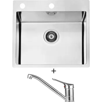 Nerezový dřez Nerezový dřez SET Alveus PURE 70 nerez + Alveus RIVIERA X chrom