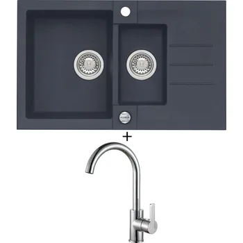 Granitový dřez Granitový dřez SET Alveus ROCK 70 twilight 05 + Alveus TONIA chrom