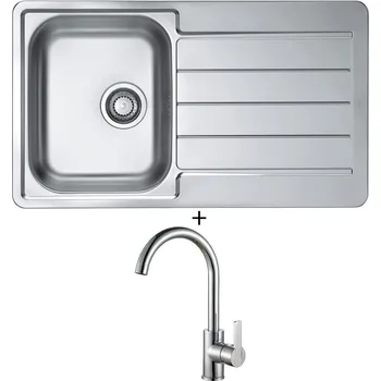 Nerezový dřez SET Alveus LINE 20 MAXIM nerez + Alveus TONIA chrom