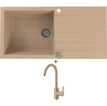 Granitový dřez Granitový dřez SET Alveus CADIT 50 beige 55 + Alveus TONIA beige 55