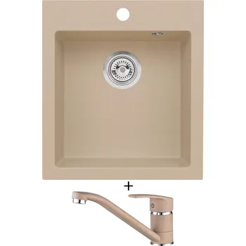 Granitový dřez Granitový dřez SET Alveus CORTINA 20 beige 55 + Alveus NINA beige 55