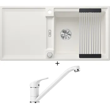 Granitový dřez Granitový dřez SET Blanco ADIRA XL 6 S bílá s excentrem 527621 + Blanco DARAS bílá 517724