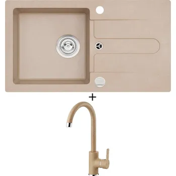 Granitový dřez Granitový dřez SET Alveus CORTINA 110 beige 55 + Alveus TONIA beige 55