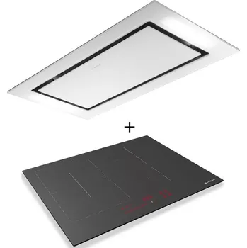 Digestoř SET FABER HEAVEN GLASS 2.0 WH KL A90 + FABER FCH 64 GR KL