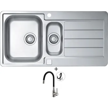 Nerezový dřez Nerezový dřez SET Alveus LINE 10 MAXIM nerez + Alveus MINTAS nerez/černá