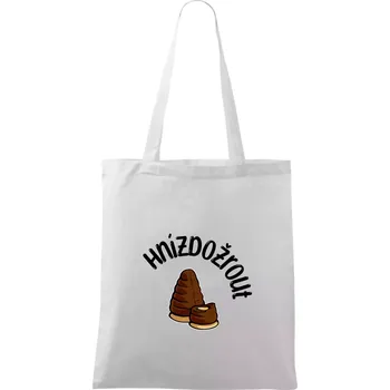 Hnízdožrout - Taška bavlněná - 42 x 38 cm ( Bílá )