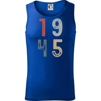 Vintage číslice 1945 - Tílko pánské Core - XL ( Královská modrá )