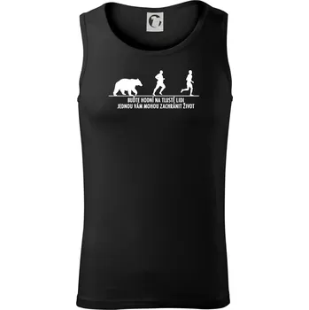 Buďte hodní na tlusté lidi - Tílko pánské Core - L ( Černá )