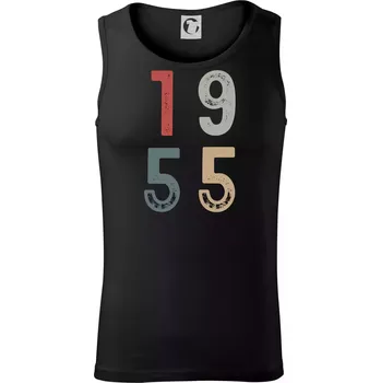 Pánské termoprádlo Vintage číslice 1955 - Tílko pánské Core - XL ( Černá )