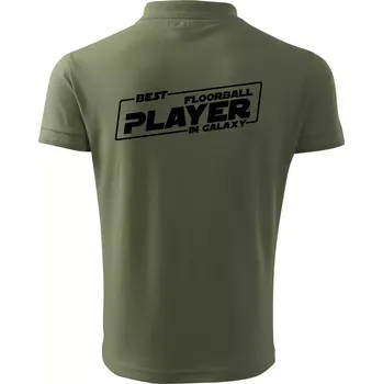Pánská košile Best floorball player in galaxy - Polokošile pánská Pique Polo 203 - 4XL ( Khaki )