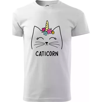 Pánské tričko Caticorn - Triko extra velké (5-8XL) - 6XL ( Bílá )