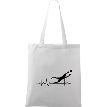 Nákupní taška Ekg fotbal brankář - Taška bavlněná - 42 x 38 cm ( Bílá )