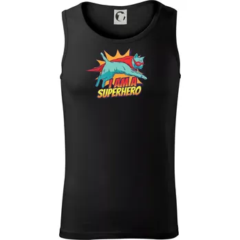 Kočka Jump like Superhero - Tílko pánské Core - 2XL ( Černá )