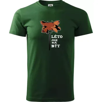 Léto jak má být - Triko extra velké (5-8XL) - 7XL ( Lahvově zelená )