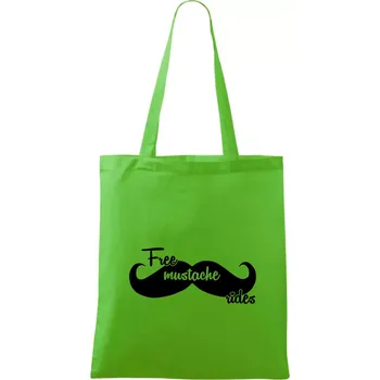 Free Mustache rides - Taška bavlněná - 42 x 38 cm ( Apple Green )