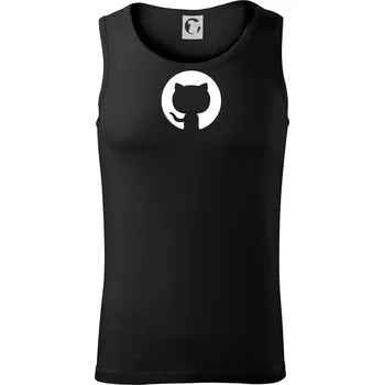 Pánské termoprádlo Kočka v kolečku - Tílko pánské Core - M ( Černá )