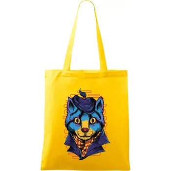 Kocour sympaťák - Taška bavlněná - 42 x 38 cm ( Žlutá )