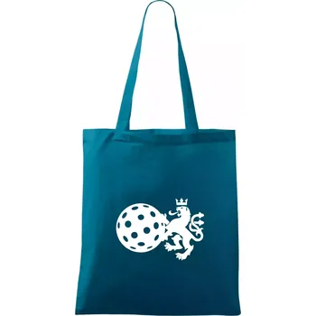 Český lev florbal - Taška bavlněná - 42 x 38 cm ( Petrolejová )