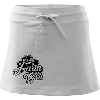 Dámská sukně Farm Girl - Sportovní sukně - two in one - S ( Bílá )