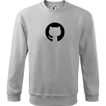 Chlapecké tričko Kočka v kolečku - Mikina Essential dětská - 146 cm/10 let ( Světlešedý Melír )