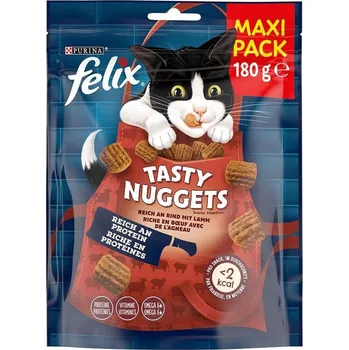 Pamlsek pro kočku FELIX TASTY NUGGETS Beef&Lamb 180g