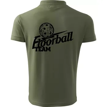 Pánská košile Florbal team - Polokošile pánská Pique Polo 203 - XL ( Khaki )