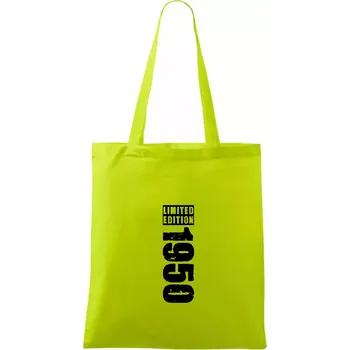 Limited edition 1950 pruh - Taška bavlněná - 42 x 38 cm ( Limetková )