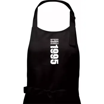 Kuchyňská zástěra Limited edition 1995 pruh - Pánská zástěra na vaření - Univerzální velikost ( Černá )