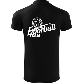 Pánská košile Florbal team - Polokošile Victory sportovní (dresovina) - XL ( Černá )