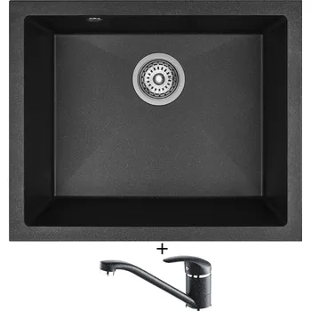Granitový dřez Granitový dřez SET Laveo IBIZA SBI 710 černá + Laveo IGA BGG 760D černá