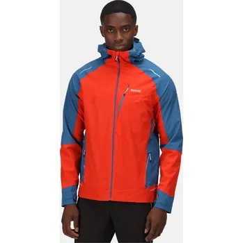 Pánská větrovka Regatta Pánská membránová bunda Shell Highton Pro RMW352 fiery red/petrol Velikost: M