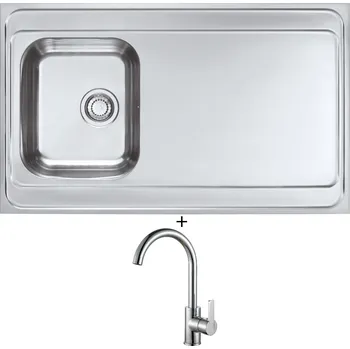 Nerezový dřez Nerezový dřez SET Alveus CLASSIC PRO 70 nerez + Alveus TONIA chrom