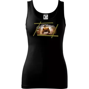 Dámské tričko Čtyřkolka v letu - Dámské tílko - M ( Černá )