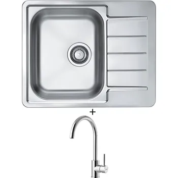Nerezový dřez Nerezový dřez SET Alveus LINE 110 nerez + Alveus ROXA chrom