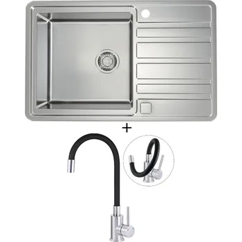 Nerezový dřez Nerezový dřez SET Alveus RANDO 30 nerez + Deante NEO LUNO BOC B720 nerez