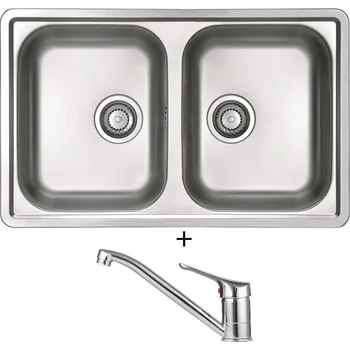 Nerezový dřez Nerezový dřez SET Alveus LINE 90 nerez + Alveus RIVIERA X chrom