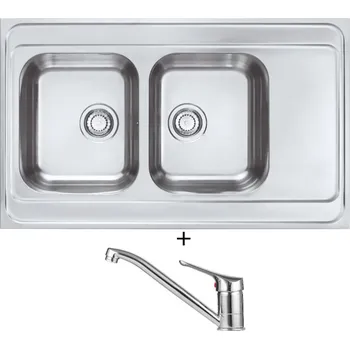 Nerezový dřez Nerezový dřez SET Alveus CLASSIC PRO 80 nerez + Alveus RIVIERA X chrom