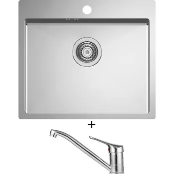 Nerezový dřez Nerezový dřez SET Alveus QUARTO 10 nerez + Alveus RIVIERA X chrom